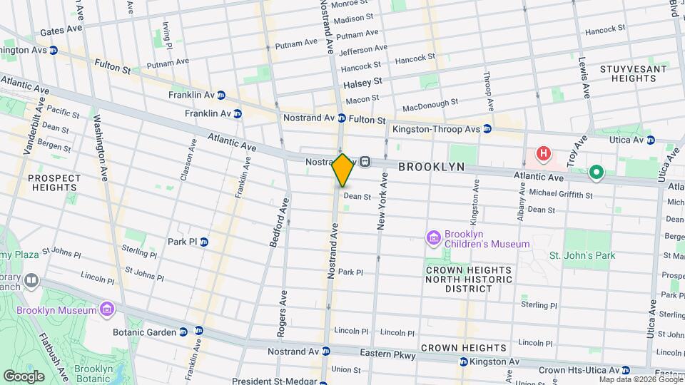 1205 Dean St Map and Location Details