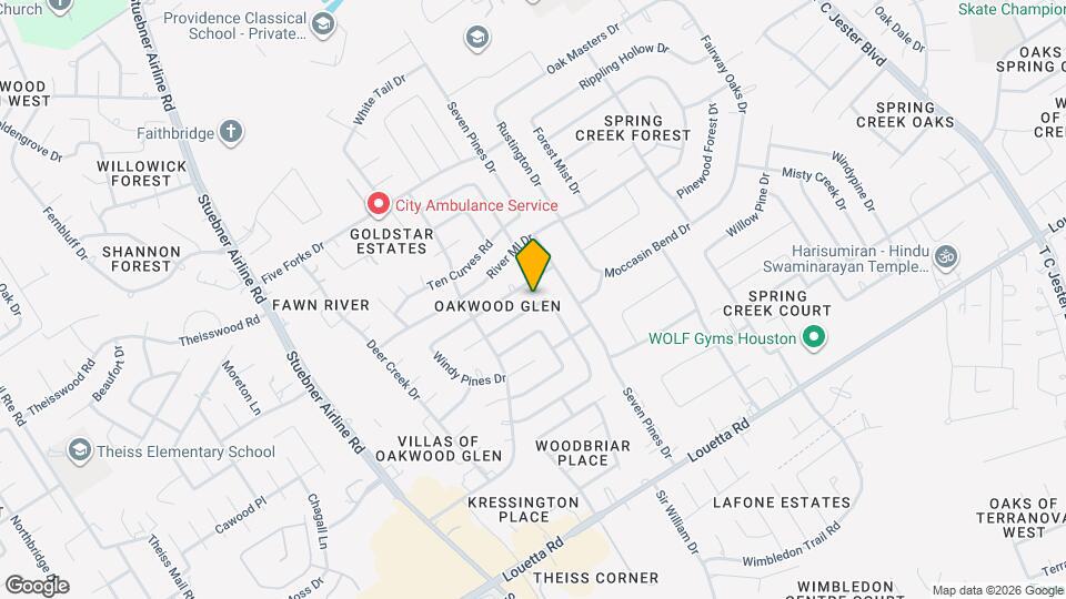 6810 Huntbrook Dr, Unit 101 Mapa y Detalles de la Ubicación