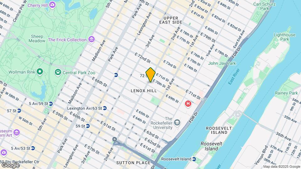 301 E 69th St Map and Location Details