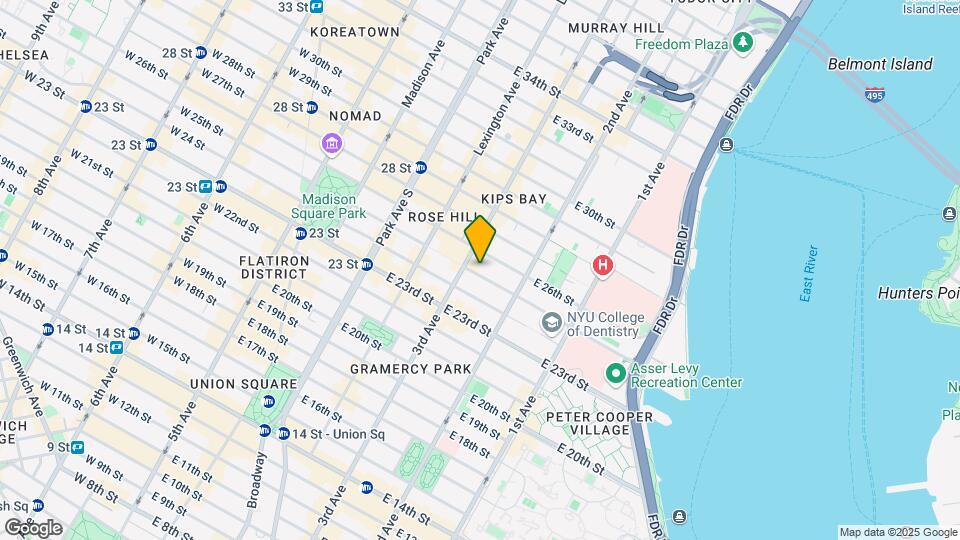 209-211 E 25th St Mapa y Detalles de la Ubicación