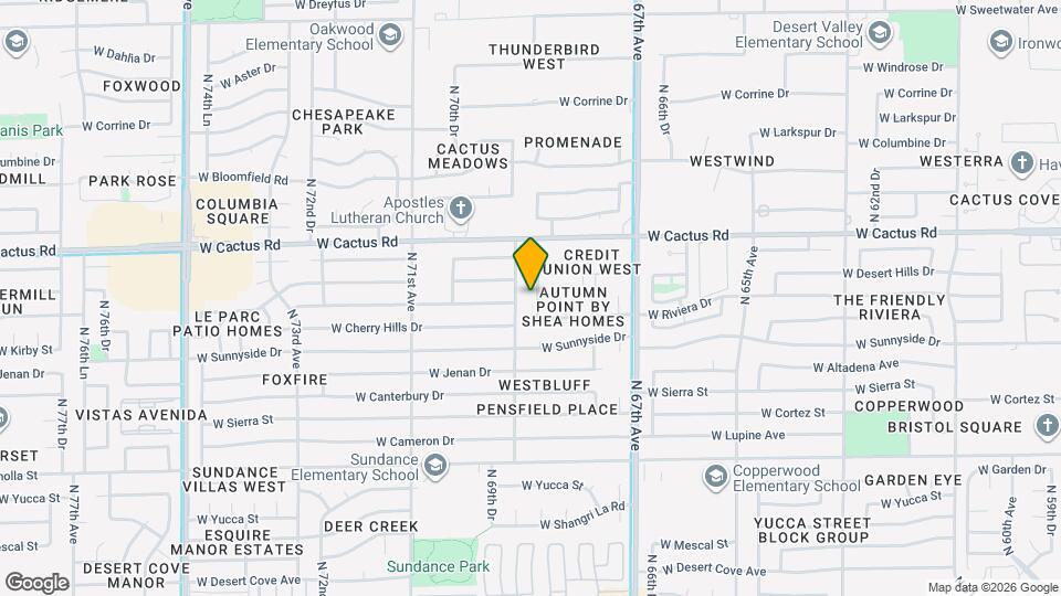 11944 N 68th Ln Mapa y Detalles de la Ubicación