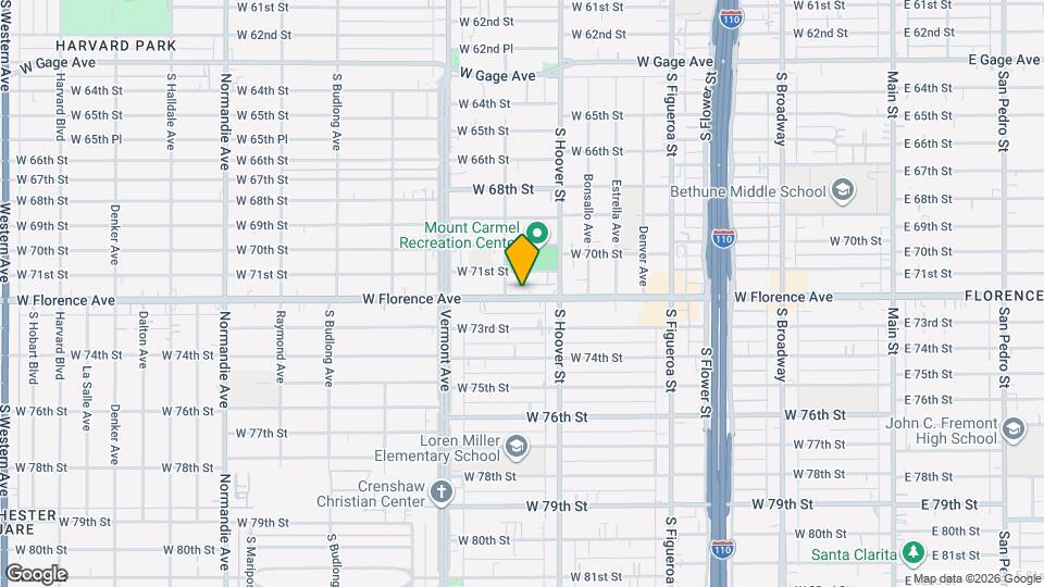 841 W Florence Ave Map and Location Details