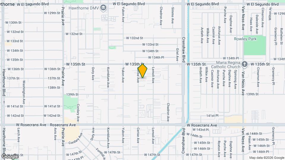 13626 Cerise Ave Map and Location Details