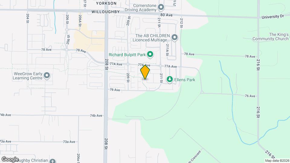 7645 210 St Map and Location Details