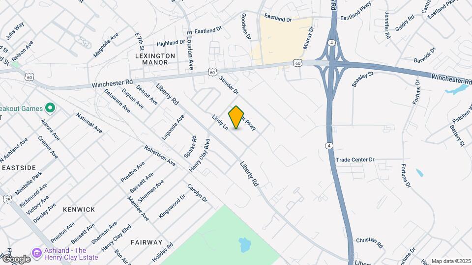 1633 Lindy Ln Map and Location Details