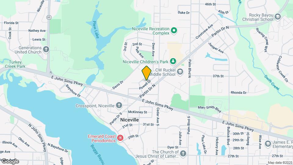 712 Powell Dr Mapa y Detalles de la Ubicación