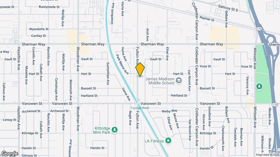 6940 Fulton Ave Map and Location Details