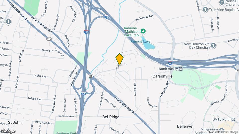 4304 Springdale Ave Map and Location Details