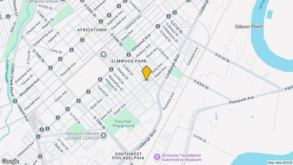 6527 Guyer Ave Map and Location Details
