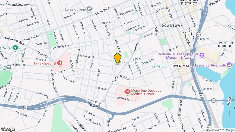 440 Winona St Map and Location Details