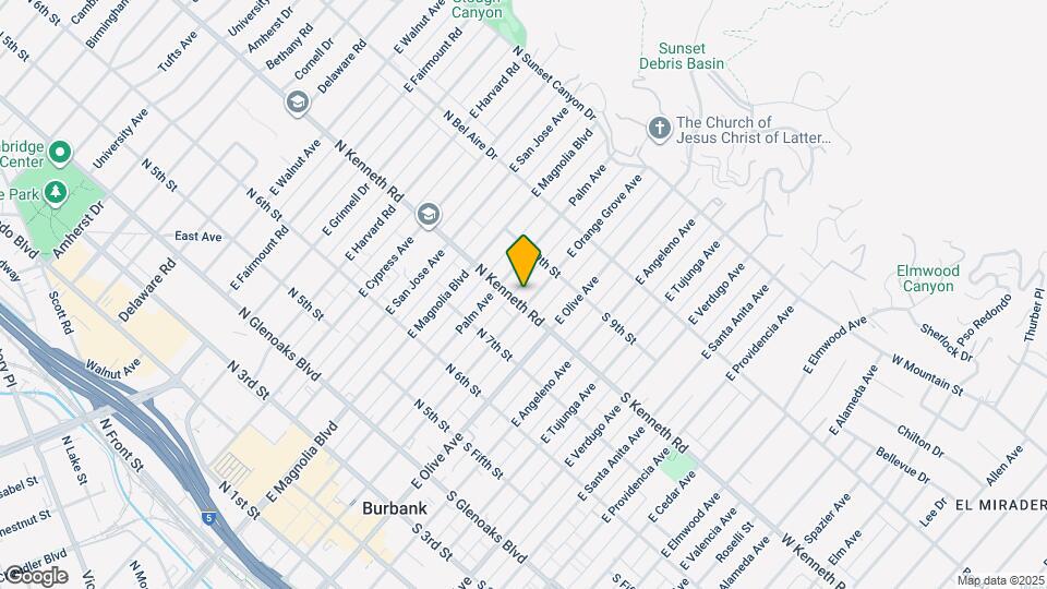 807 E Orange Grove Ave Map and Location Details