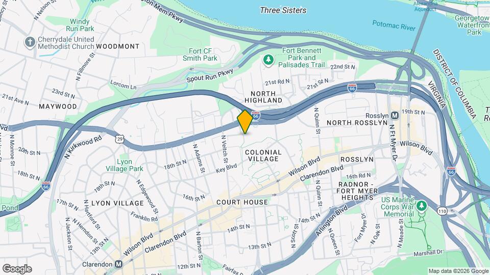 1809 N Uhle St Map and Location Details