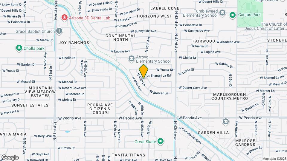 11001 N 45th Ln Map and Location Details
