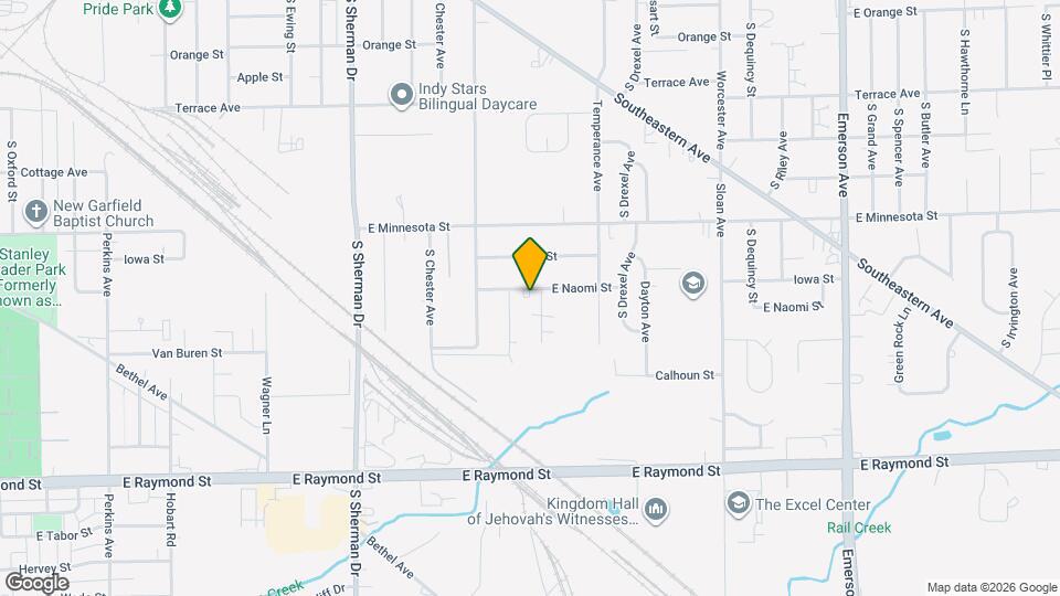 4121 E Naomi St Map and Location Details