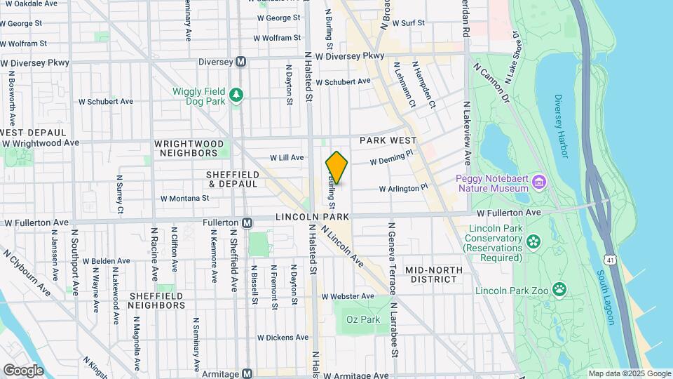 2439 N Burling St Map and Location Details