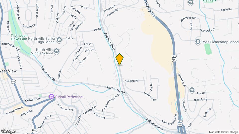 3166 Babcock Blvd Map and Location Details