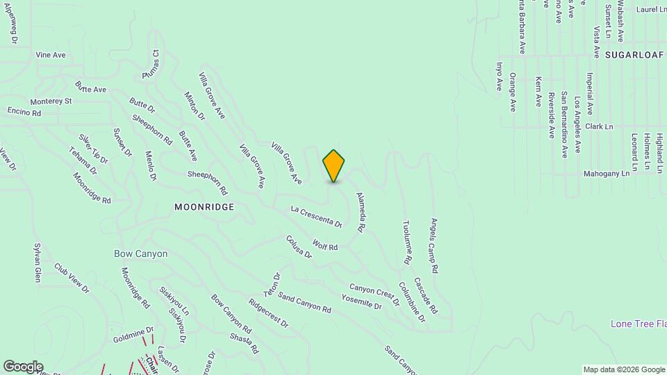 1336 La Crescenta Dr Mapa y Detalles de la Ubicación