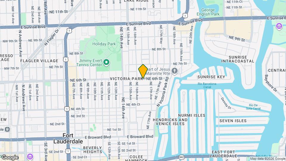 1620 NE 6th St Map and Location Details