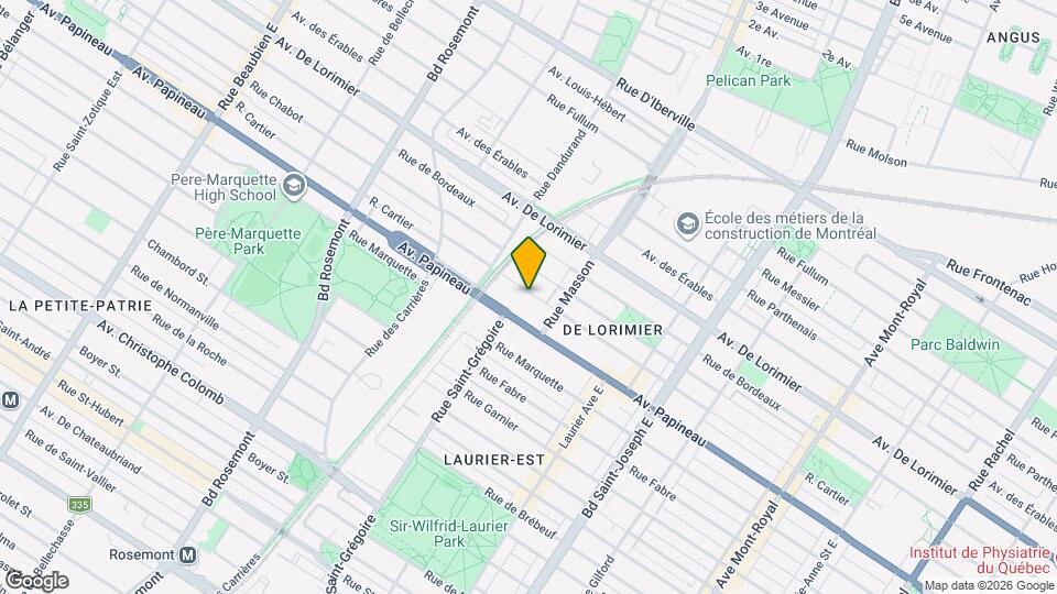 5500-5510 Cartier Rue Map and Location Details