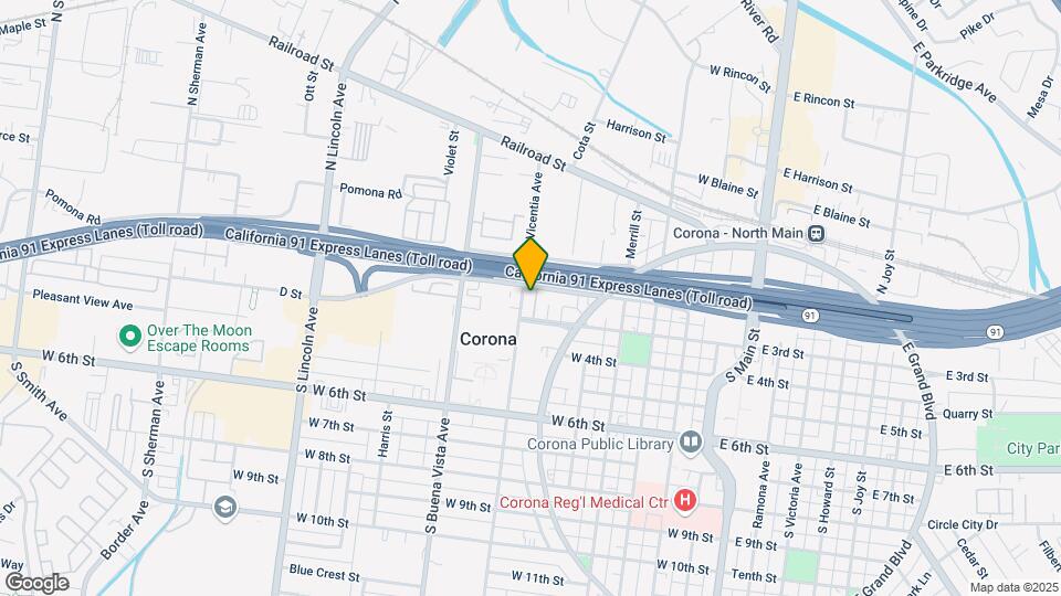 225 S Vicentia Ave Mapa y Detalles de la Ubicación
