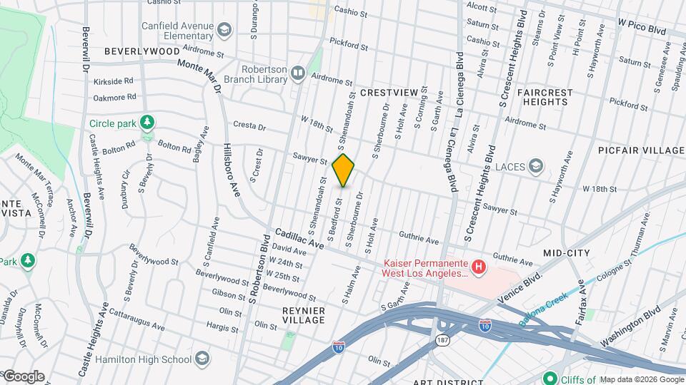 1932 S Bedford St Map and Location Details