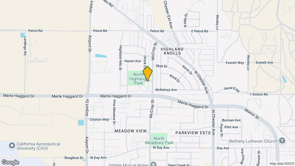 4206 & 4212 Orrick Ct, Bakersfield, CA 93308 Mapa y Detalles de la Ubicación