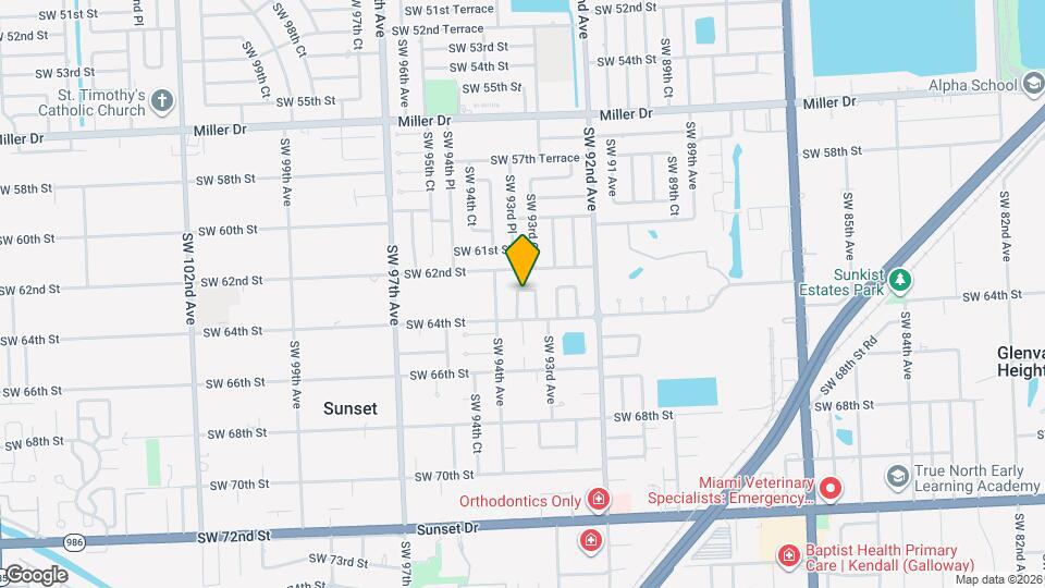 6305 SW 93rd Pl Map and Location Details