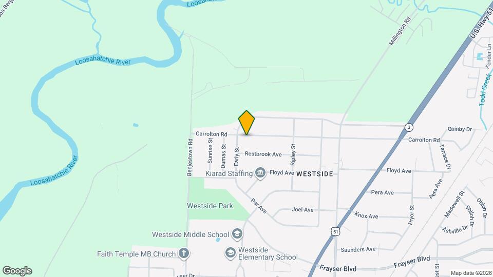 837 Carrolton Rd Map and Location Details