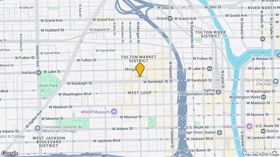 155 N Morgan St Map and Location Details