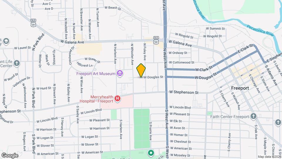 915 W Douglas St Map and Location Details