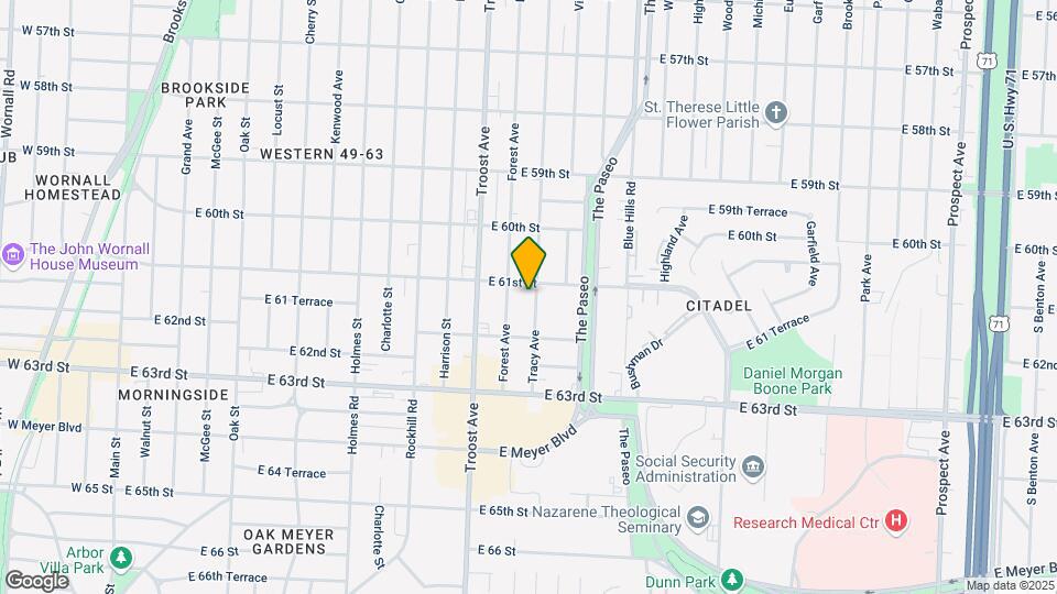 6108 Tracy Ave Map and Location Details