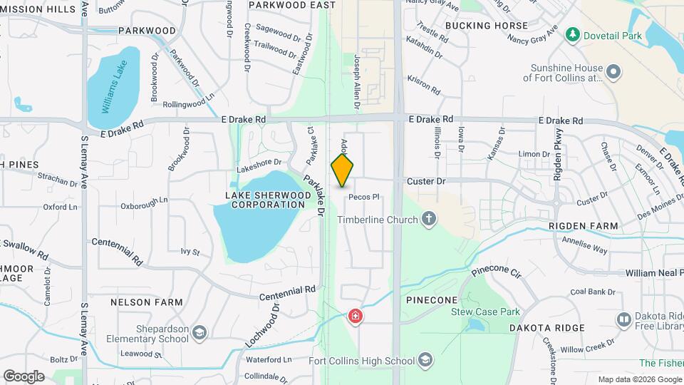 2813 Adobe Dr Map and Location Details