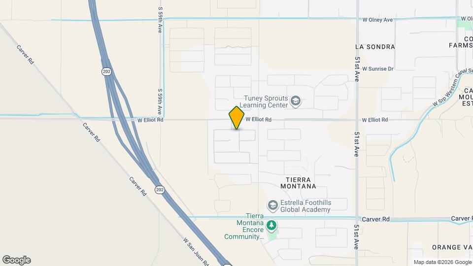 10916 S 55th Ln Map and Location Details