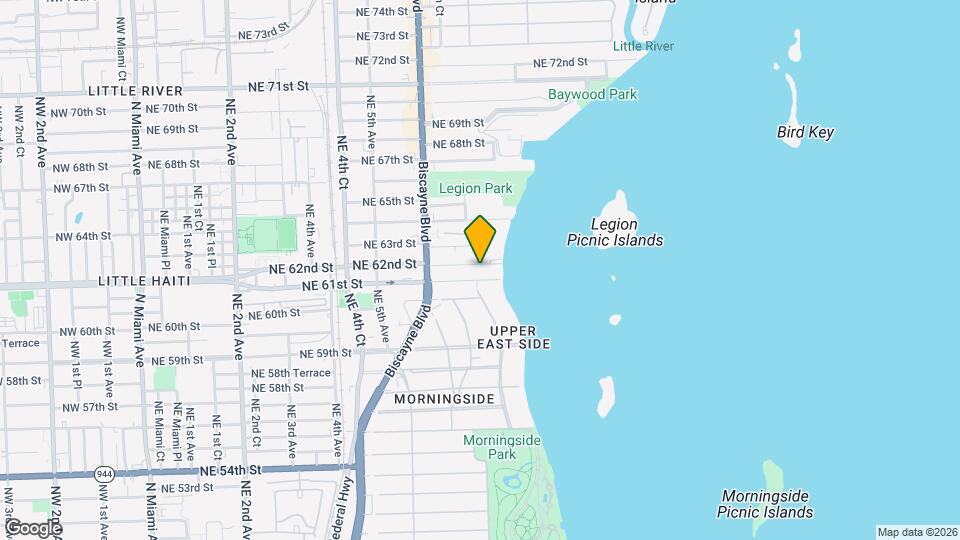 710 NE 62nd St Map and Location Details