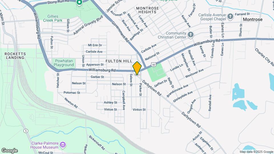 1215 Darbytown Rd Map and Location Details