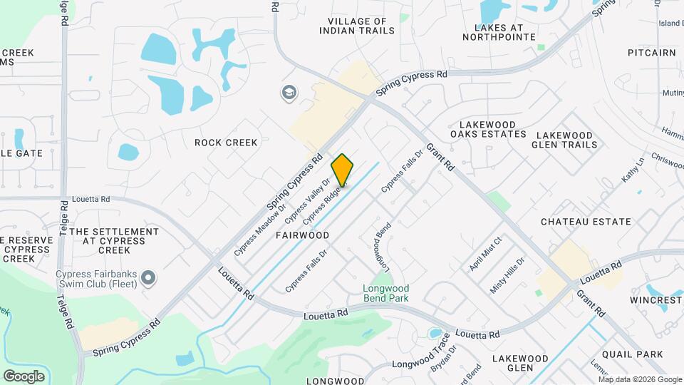 14323 Cypress Ridge Dr Map and Location Details