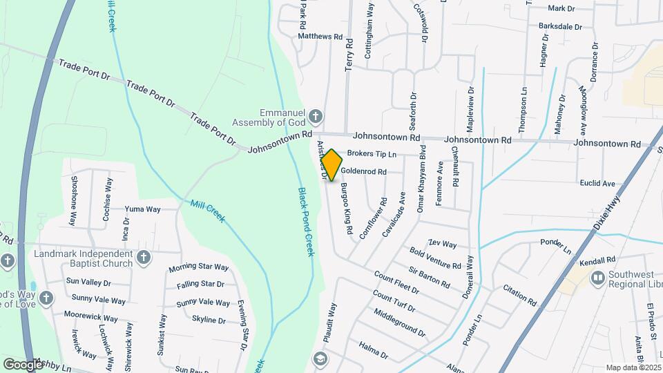 9215 ARISTIDES DR Mapa y Detalles de la Ubicación