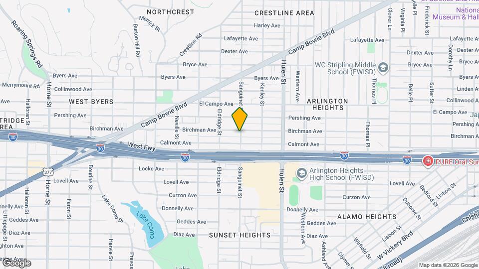 4801 Birchman Ave Map and Location Details