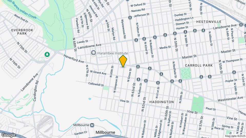 6400 Haverford Ave Map and Location Details