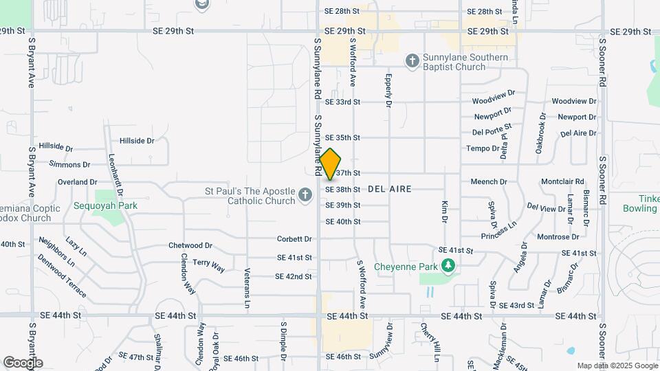 4309 SE 38th St Map and Location Details