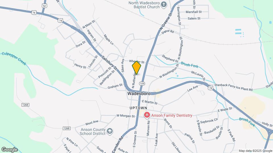 406 N Rutherford St Map and Location Details