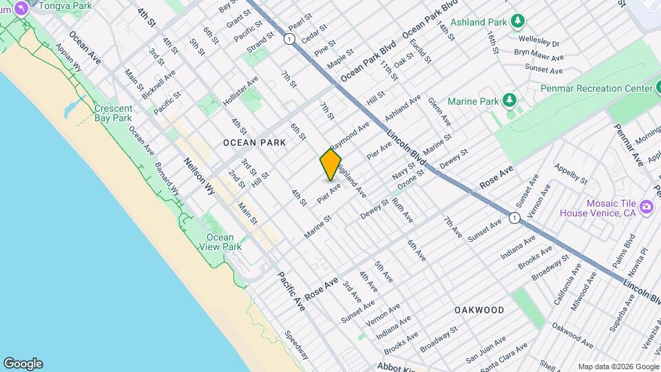 515 Pier Ave, Unit 4 Map and Location Details