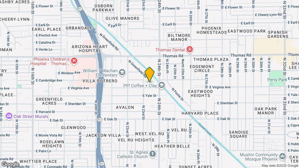 2718 N Greenfield Rd Map and Location Details