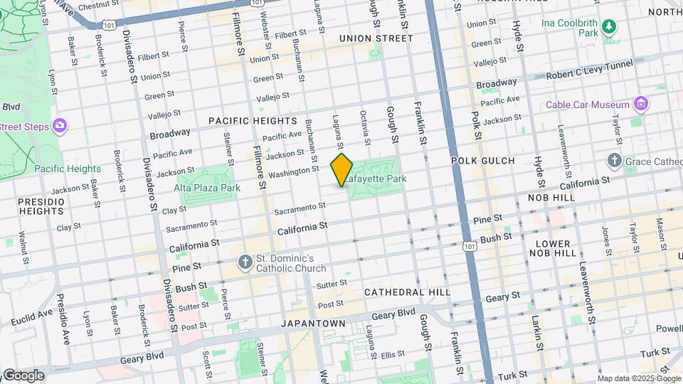 2121 Laguna St Map and Location Details