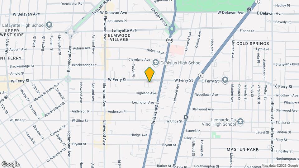 801 1/2 W Ferry St Map and Location Details