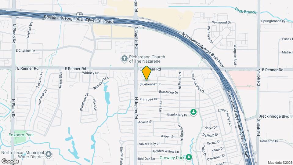 2211 Bluebonnet Dr Map and Location Details