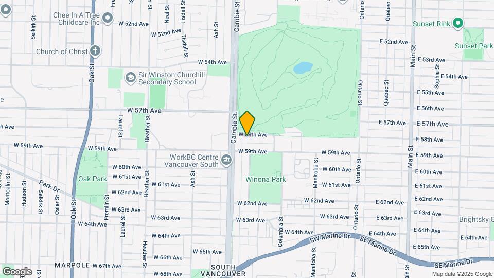 488 W 58th Ave Map and Location Details