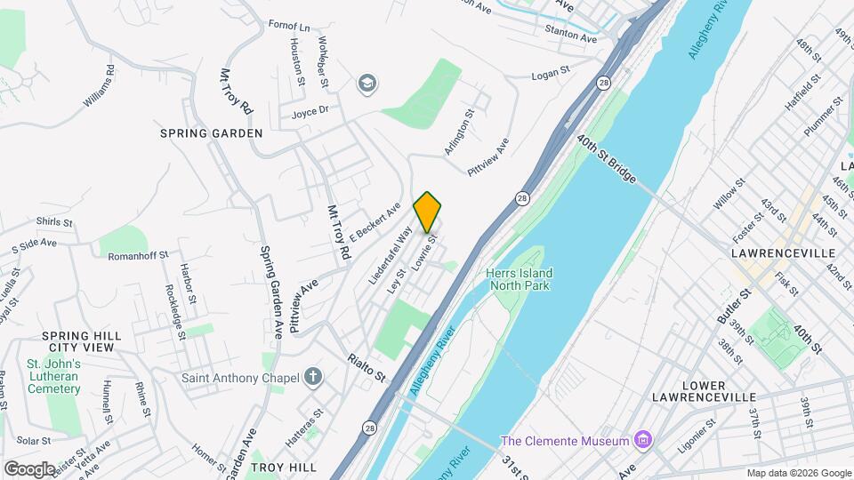 2140 Lowrie St Map and Location Details