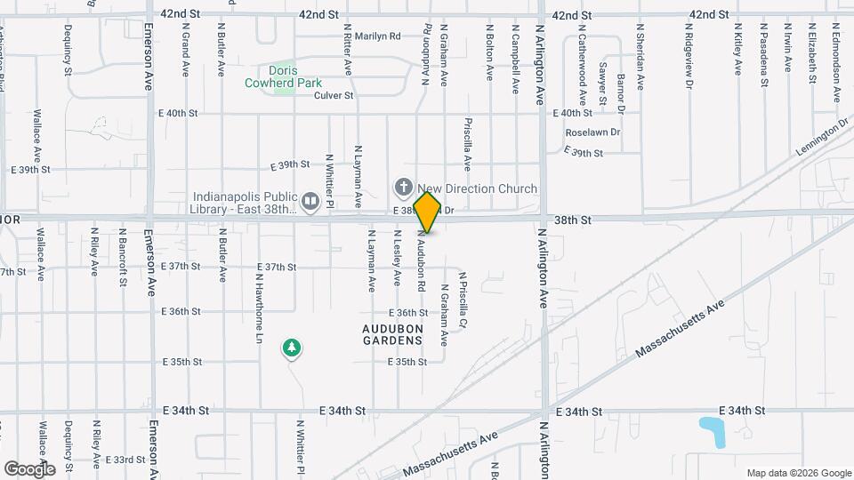 3725 N Audubon Rd Map and Location Details