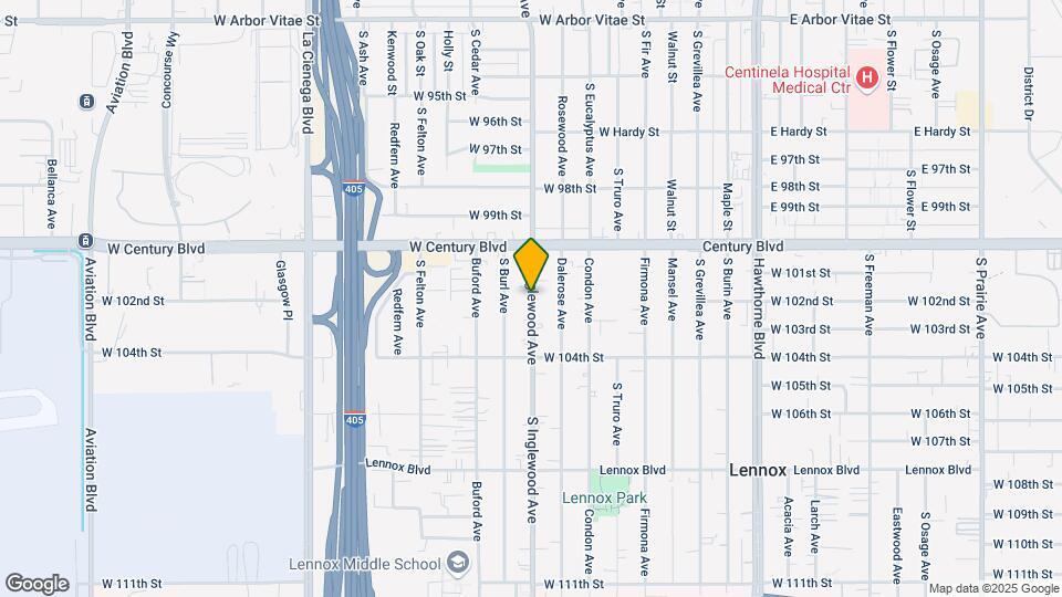 10131 S Inglewood Ave Map and Location Details